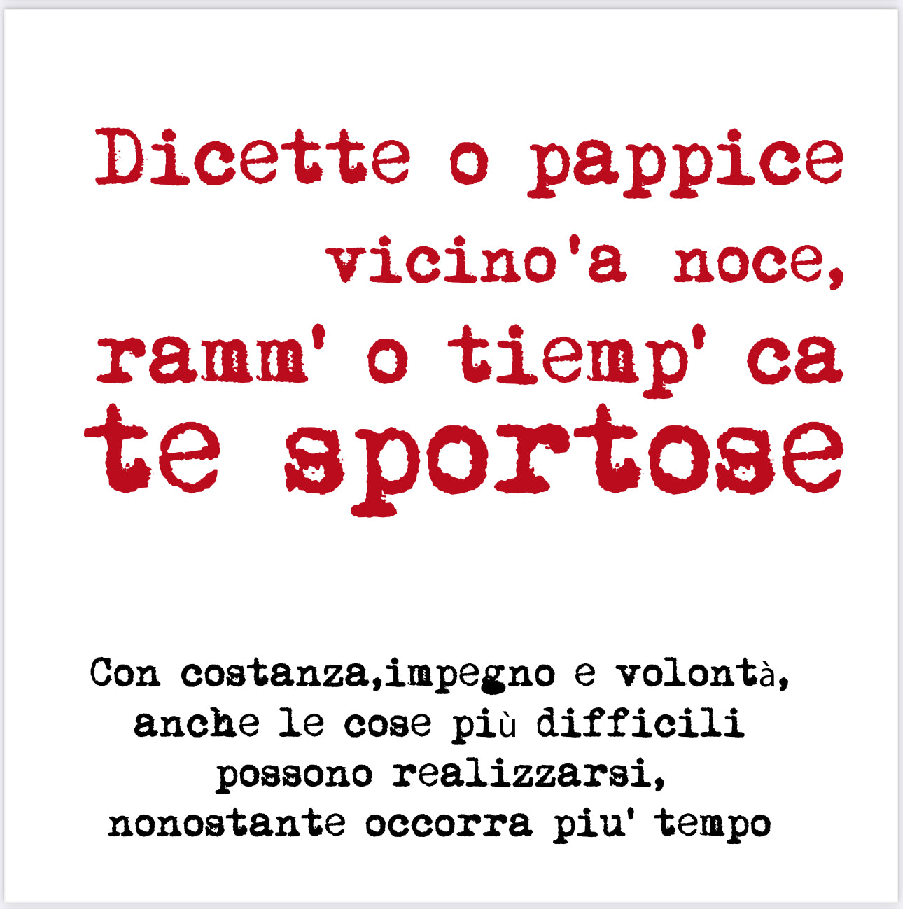Cuscino “ ca s fa mast!”