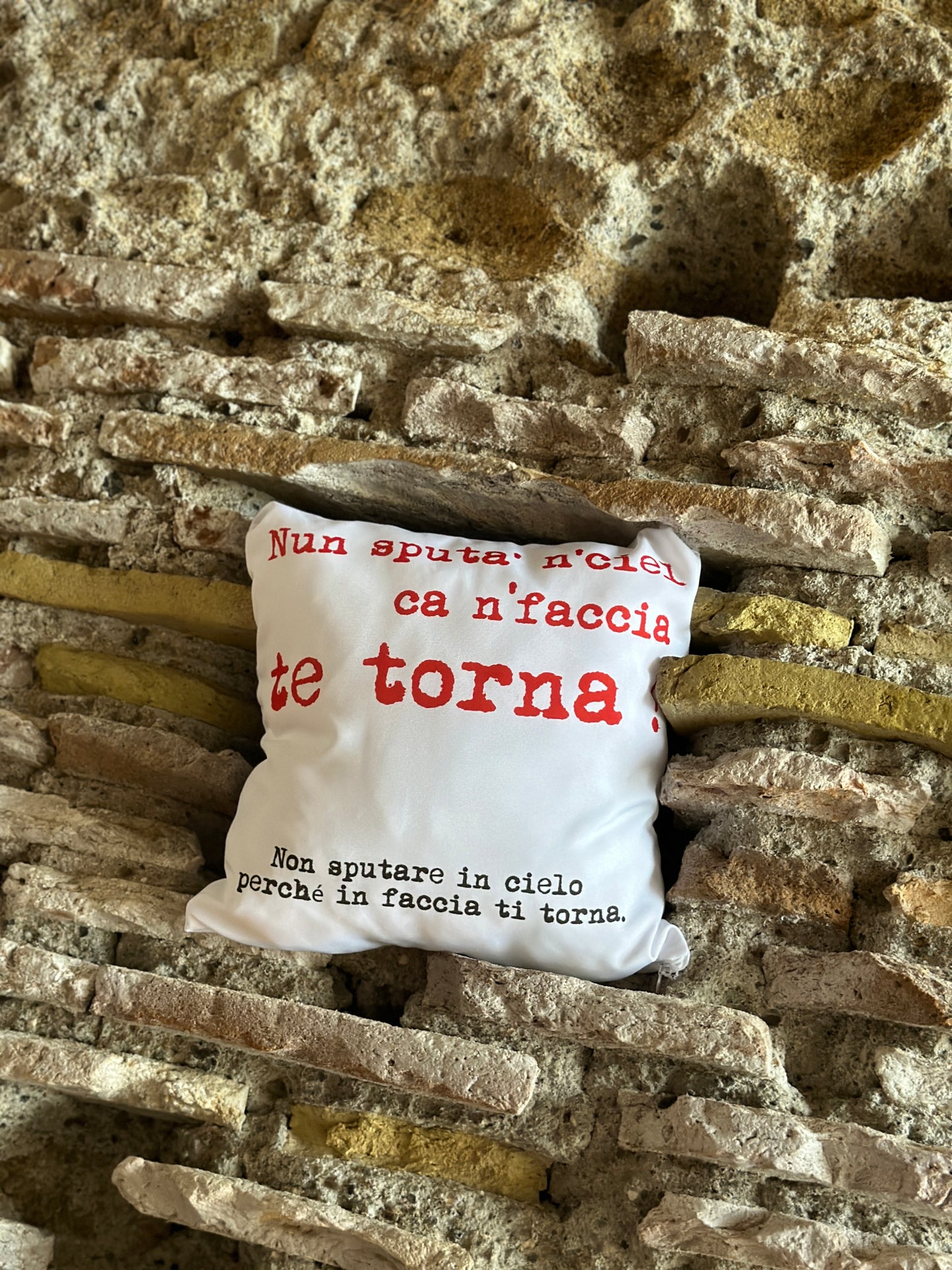 Cuscino “ ca s fa mast!”