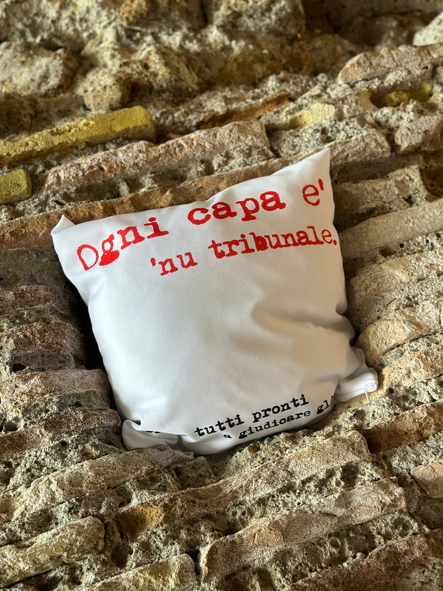 Cuscino “ ca s fa mast!”