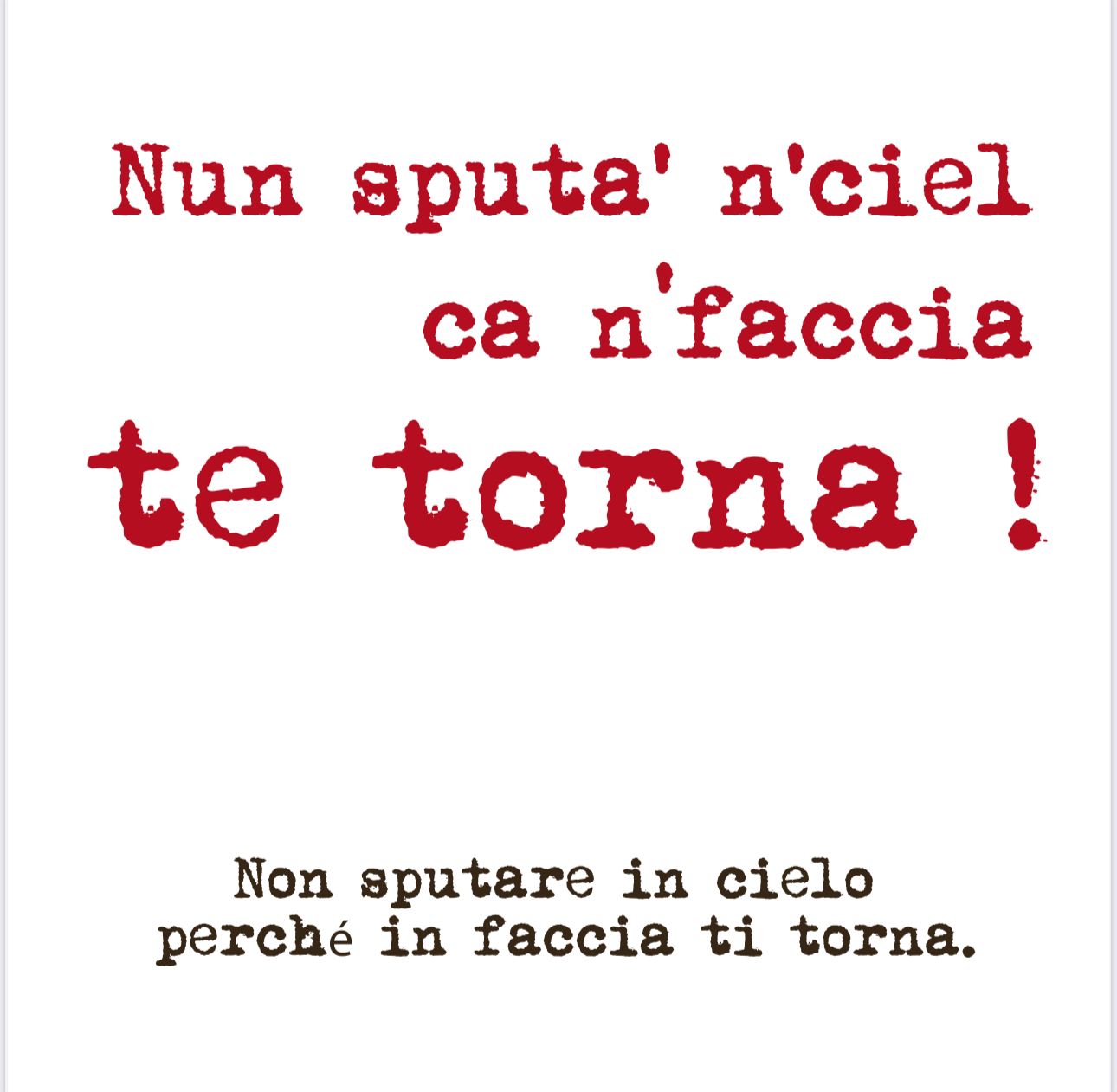Cuscino “ ca s fa mast!”